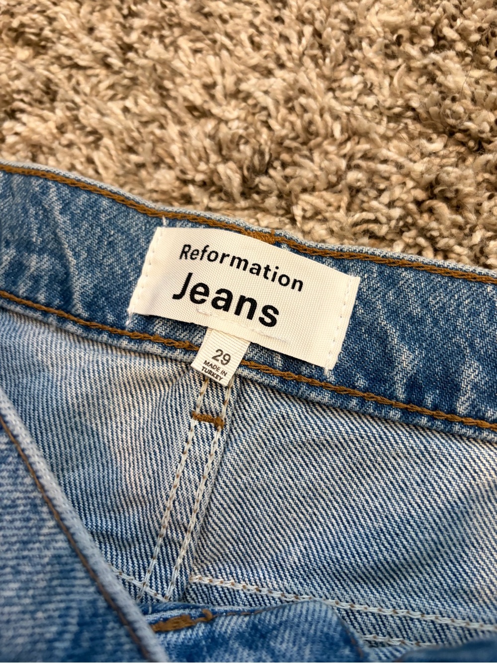 Reformation Low Rise Straight Jeans - Picture 6 of 9